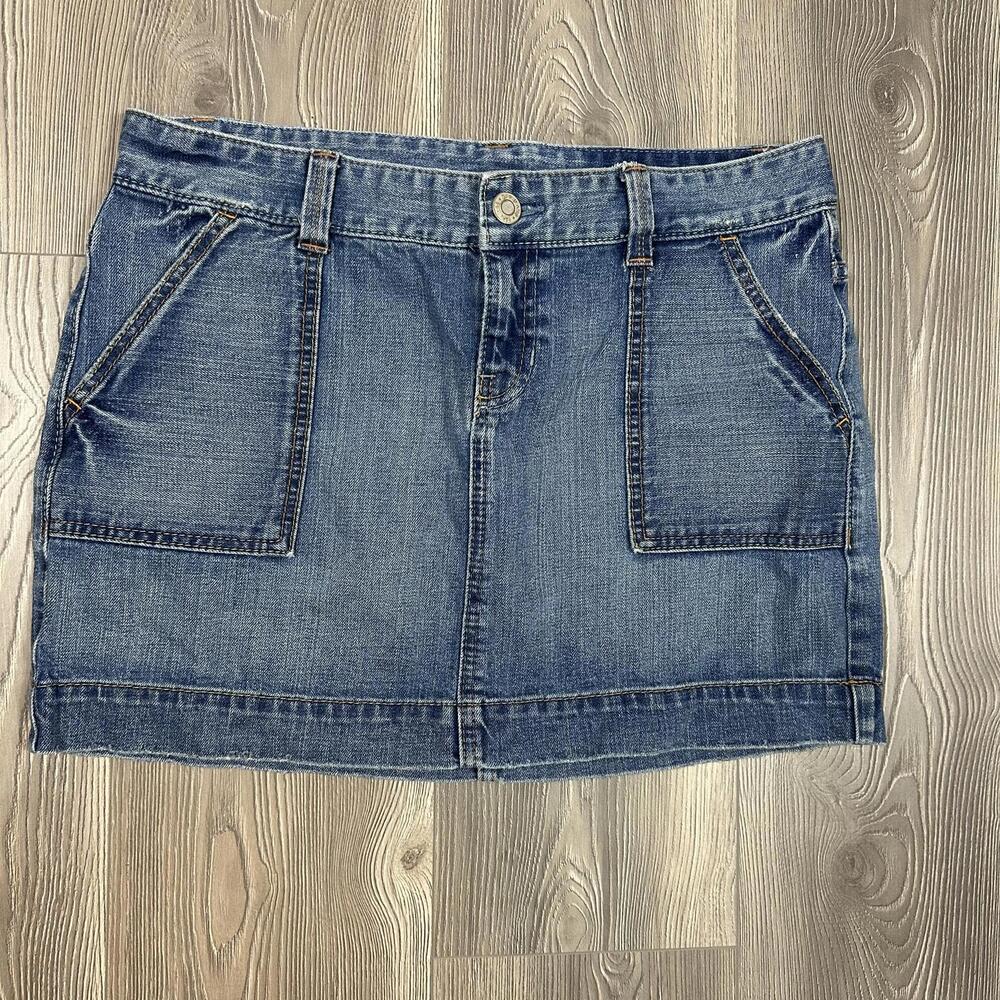 Y2K Vintage Gap Blue Denim Mini Skirt‎